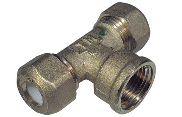 TEE FEMMINA PER RAME CON OGIVA TEFLON TIEMME- 3/4 x 16R- TIEMM- pezzi 1