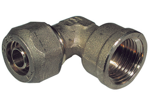 GOMITO A 90  ° FEMMINA PER TUBO COBRA-PEX- 3/4 x 22- TIEMM- pezzi 1