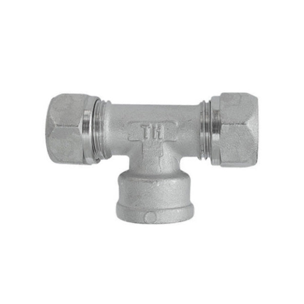 RACCORDO A TEE FEMMINA TIEMME PER MULTISTRATO- 1/2 x 14- TIEMM- pezzi 1