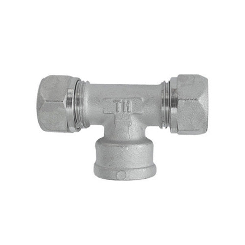 RACCORDO A TEE FEMMINA TIEMME PER MULTISTRATO- 1/2 x 20- TIEMM- pezzi 5