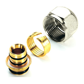 ADATTATORE PER TUBO MULTISTRATO NICHELATO- 26  x 3.0- TIEMM- pezzi 1