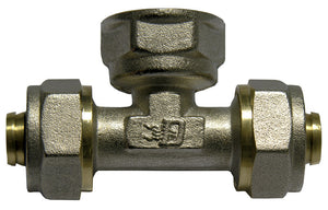 RACCORDO A TEE FEMMINA DFX PER MULTISTRATO- Diam. 3/4 x 20- IKARO- pezzi 10