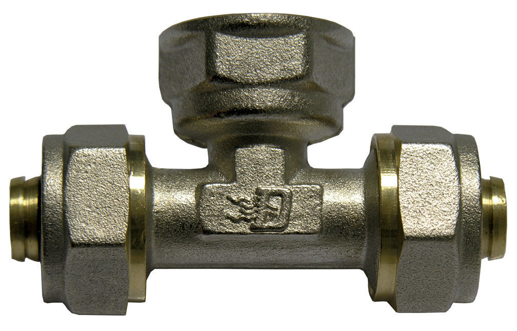 RACCORDO A TEE FEMMINA DFX PER MULTISTRATO- Diam. 3/4 x 26- IKARO- pezzi 3