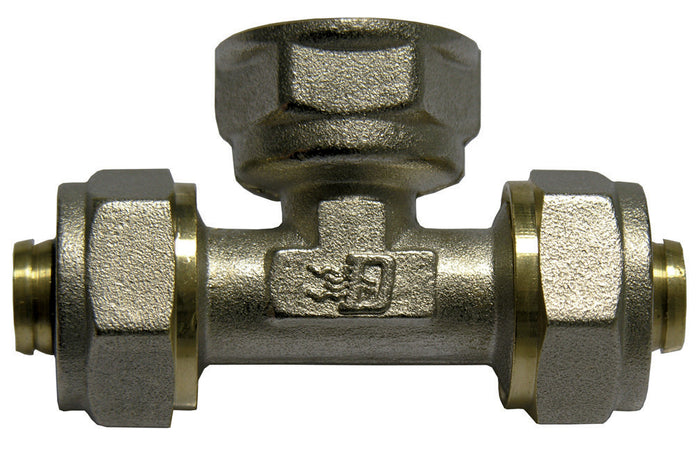 RACCORDO A TEE FEMMINA DFX PER MULTISTRATO- Diam. 1/2 x 16  -CONF- FAIDF- pezzi 1
