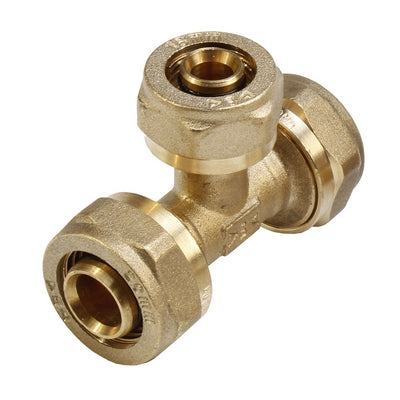 TEE F/F/F A COMPRESSIONE PER MULTISTRATO- Diam. 20- IBP- pezzi 1