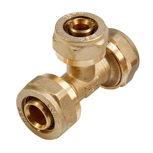 TEE F/F/F A COMPRESSIONE PER MULTISTRATO- Diam. 26- IBP- pezzi 1