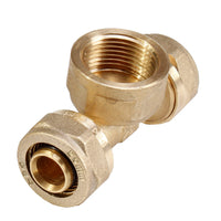 TEE F/FILETTO F/F A COMPRESSIONE PER MULTISTRATO- 26 x 3/4 x 26- IBP- pezzi 1