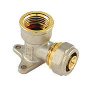 RACCORDO CURVO FEMMINA CON FLANGIA SERIE INS PER MULTISTRATO- 3/4 x 20- TIEMM- pezzi 1