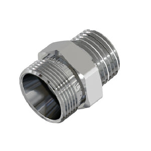 RACCORDO DIRITTO MASCHIO CROMATO- 3/4 - 24X19 fil (D.16)- TIEMM- pezzi 1