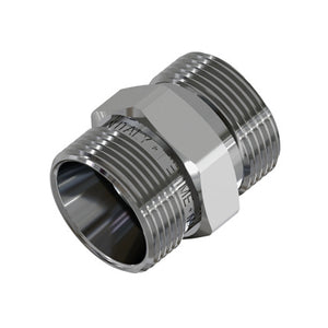 RACCORDO DIRITTO DOPPIO CROMATO- 24X19 fil (D.16)- TIEMM- pezzi 1