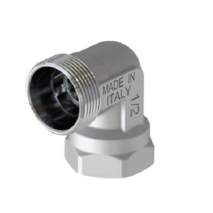 RACCORDO CURVO FEMMINA CROMATO- 1/2 - 24X19 fil (D.16)- TIEMM- pezzi 1