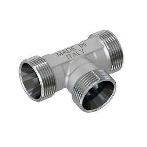 RACCORDO A T MASCHIO CROMATO- 24X19 fil (D.16)- TIEMM- pezzi 1