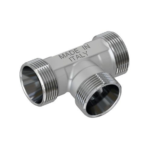 RACCORDO A T MASCHIO CROMATO- 24X19 fil (D.16)- TIEMM- pezzi 1