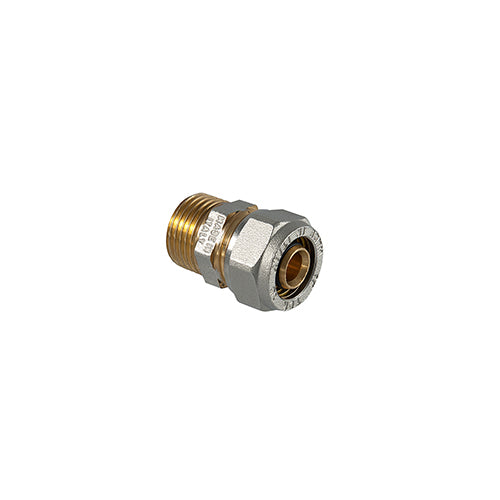 RACCORDO DIRITTO MASCHIO A COMPRESSIONE PER TUBO MULTISTRATO- 3/4 x 16 (2,00)- TDMB- pezzi 1