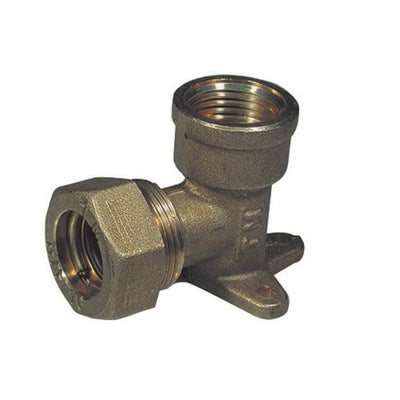 GOMITO A 90  ° CON FLANGIA A 3 FORI  O-RING FEMMINA- 1/2 x 14- TIEMM- pezzi 1