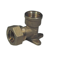 GOMITO A 90  ° CON FLANGIA A 3 FORI  O-RING FEMMINA- 1/2 x 14- TIEMM- pezzi 1