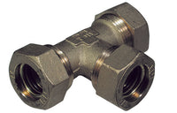 RACCORDO A TEE CON 3 DADI  O-RING TIEMME- 10- TIEMM- pezzi 1