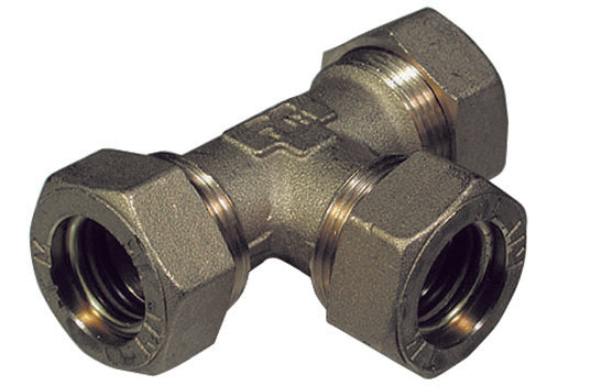 RACCORDO A TEE CON 3 DADI  O-RING TIEMME- 16- TIEMM- pezzi 1