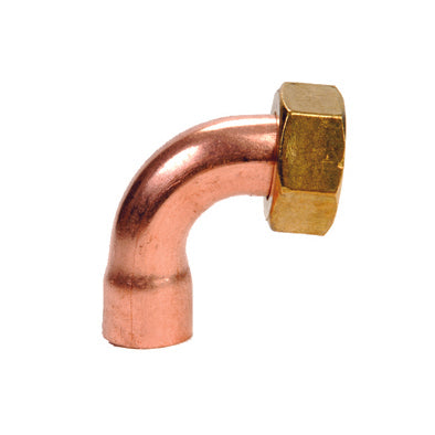 CURVA RAME 90  ° CON DADO GIREVOLE- 3/4 x 18- IBP- pezzi 1