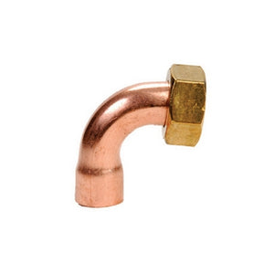 CURVA RAME 90  ° CON DADO GIREVOLE- 3/4 x 22- IBP- pezzi 1