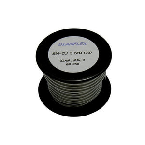LEGA SALDANTE STAGNO RAME IN ROTOLO L-Sn Cu 3 - DIN 1707- gr. 250- DH- pezzi 1
