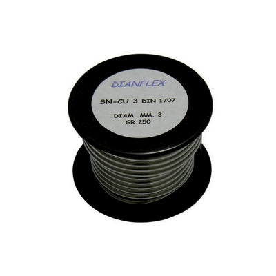 LEGA SALDANTE STAGNO RAME IN ROTOLO L-Sn Cu 3 - DIN 1707- gr. 250- DH- pezzi 1