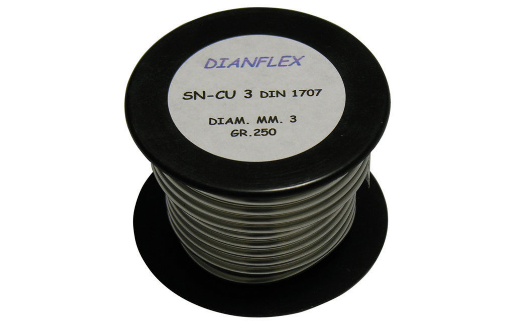 LEGA SALDANTE STAGNO RAME IN ROTOLO L-Sn Cu 3 - DIN 1707- gr. 250- DH- pezzi 1