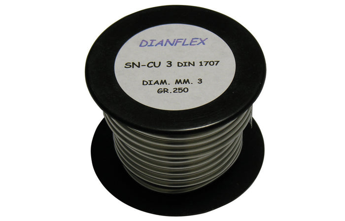 LEGA SALDANTE STAGNO RAME IN ROTOLO L-Sn Cu 3 - DIN 1707- gr. 250- DH- pezzi 1