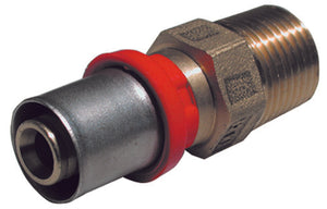 RACCORDO PRESS DIRITTO MASCHIO PER MULTISTRATO- 11/2 x 50- TIEMM- pezzi 1