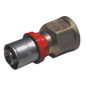 RACCORDO PRESS DIRITTO FEMMINA  PER MULTISTRATO- 1/2 x 20- TIEMM- pezzi 1