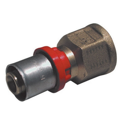 RACCORDO PRESS DIRITTO FEMMINA  PER MULTISTRATO- 3/4 x 20- TIEMM- pezzi 1