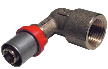 RACCORDO PRESS CURVO FEMMINA PER MULTISTRATO- 1/2 x 20 -CONF- FAIDF- pezzi 1