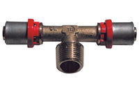 RACCORDO PRESS A T MASCHIO PER MULTISTRATO- 1/2 x 14- TIEMM- pezzi 1