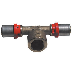 RACCORDO PRESS A T FEMMINA PER MULTISTRATO- 1/2 x 20 -CONF- FAIDF- pezzi 1