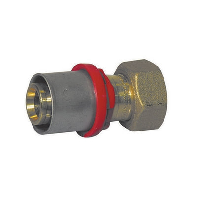 RACCORDO DIRITTO PRESS. CON GIRELLO E GUARN. PIANA  PER MULTISTRATO- 1/2 x 16 -CONF- FAIDF- pezzi 1