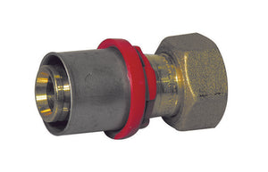 RACCORDO DIRITTO PRESS. CON GIRELLO E GUARN. PIANA  PER MULTISTRATO- 1/2 x 16 -CONF- FAIDF- pezzi 1