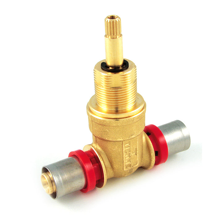 VALVOLA CON VITONE DA INCASSO 2 VIE  PER MULTISTRATO- Diam. 20- TIEMM- pezzi 1