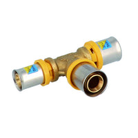 RACCORDO A T RIDOTTO A PRESSARE PER MULTISTRATO- 20x20x16- GF- pezzi 1