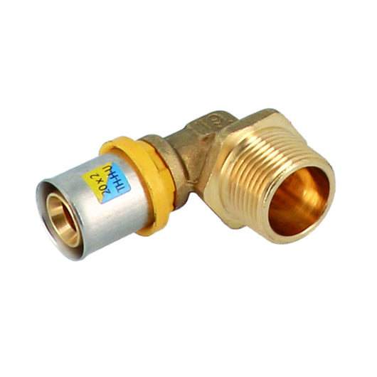 ANGOLO MASCHIO A PRESSARE PER MULTISTRATO- 3/4 x 20- GF- pezzi 1