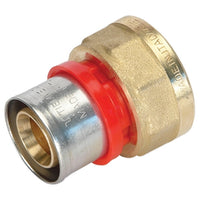 RACCORDO PRESS DIRITTO FEMMINA COMPACT  PER MULTISTRATO- 20 x 2,0 - 1/2- TIEMM- pezzi 1