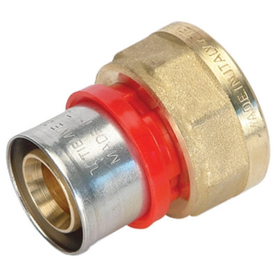 RACCORDO PRESS DIRITTO FEMMINA COMPACT  PER MULTISTRATO- 26 x 3,0 - 3/4- TIEMM- pezzi 1