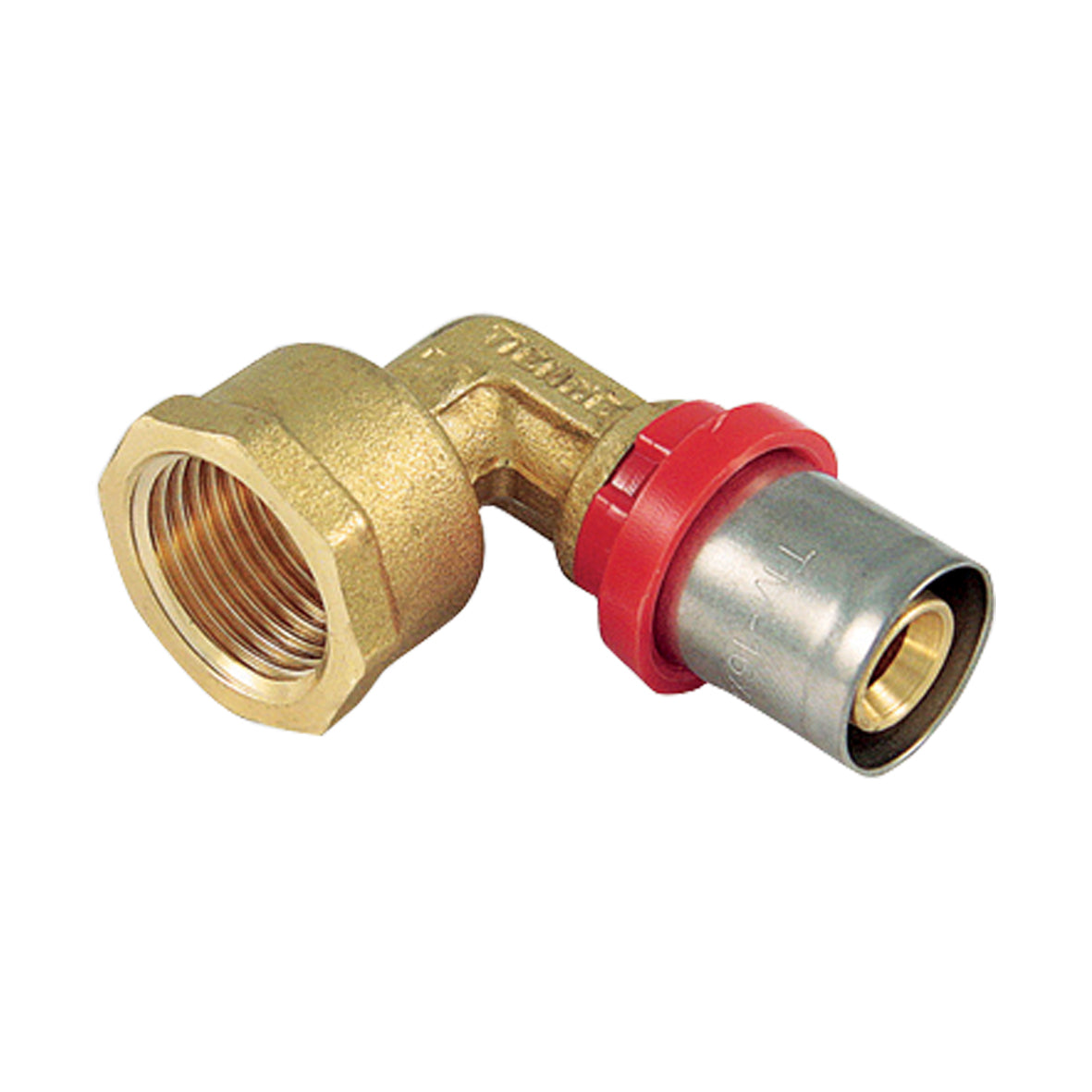 RACCORDO PRESS CURVO FEMMINA COMPACT  PER MULTISTRATO- 20 x 2,0 -1/2- TIEMM- pezzi 1