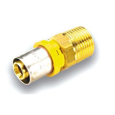 RACCORDO PER MULTISTRATO GAS DIRITTO MASCHIO- 26 x 1/2- TIEMM- pezzi 1