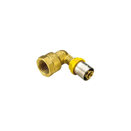 RACCORDO PER MULTISTRATO GAS CURVO FEMMINA- 32 x 1- TIEMM- pezzi 1