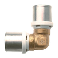 RACCORDO CURVO DOPPIO IBP A PRESSARE PER MULTISTRATO- Diam. 16- IBP- pezzi 1