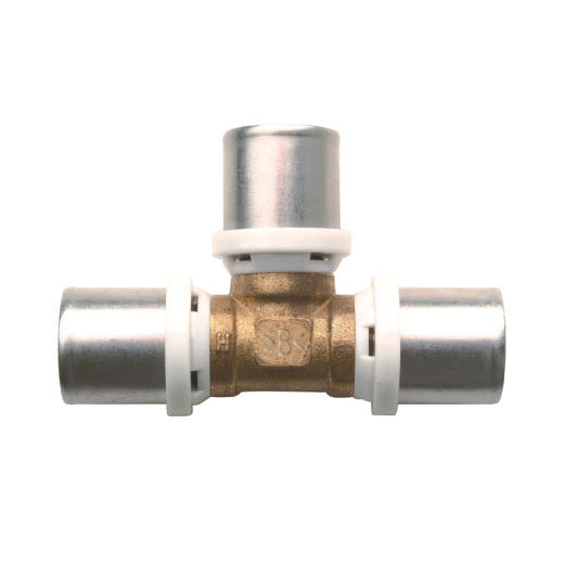 RACCORDO A TEE IBP A PRESSARE PER MULTISTRATO- Diam. 26x26x26- IBP- pezzi 1