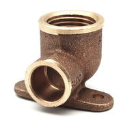 GOMITO BRONZO F. CON 2 FLANGE  A SALDARE- 1/2 x 14- FRABO- pezzi 1