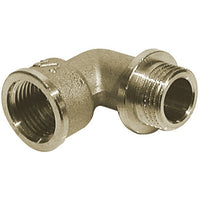 GOMITO A 90  ° MF CON BATTUTA IN OTTONE GIALLO- Diam. 1/2- TIEMM- pezzi 1