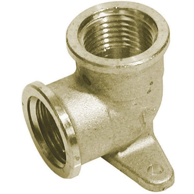 GOMITO A 90  ° FF CON FLANGIA IN OTTONE GIALLO- Diam. 1/2- TIEMM- pezzi 1