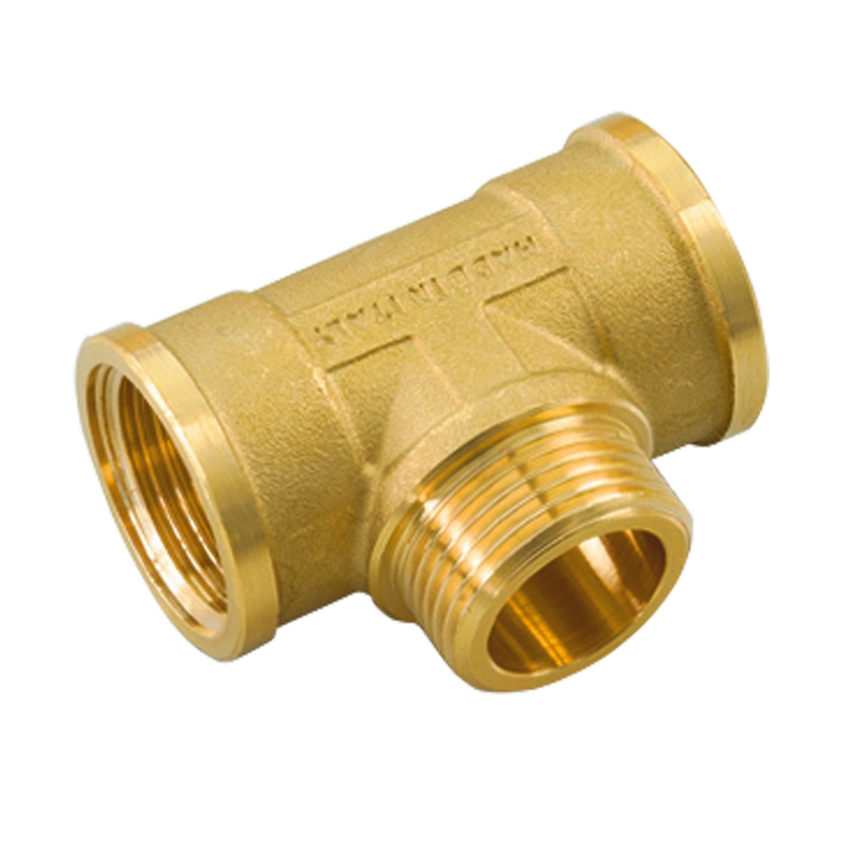 TEE FMF IN OTTONE GIALLO- 1 x 1 x 1- TIEMM- pezzi 1